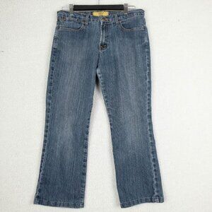 Ikeda Jeans Womens 30 700 Series Cropped Straight Leg Medium Wash Denim 90s  Ple